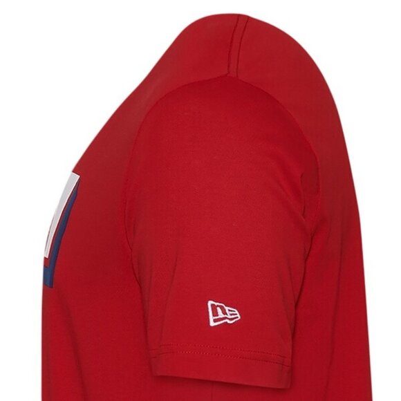 Men's New Era Rangers T-Shirt SS Crew Neck Red Size M NEW WITH TAGS! - Picture 2 of 3